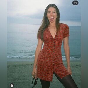 Realisation Par Red Mini Dress